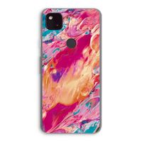 Pastel Echoes: Google Pixel 4a 5G Transparant Hoesje