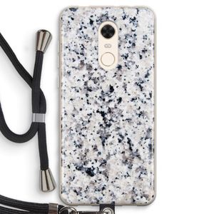 Gespikkelde marmer: Xiaomi Redmi 5 Transparant Hoesje met koord