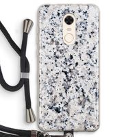 Gespikkelde marmer: Xiaomi Redmi 5 Transparant Hoesje met koord