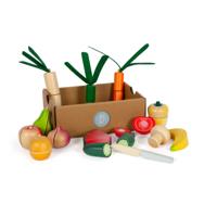Small Foot - houten snij- en groenten speelset fresh, 14dlg.
