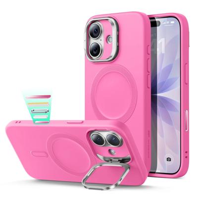 iPhone 17 Cloud Soft Magnetic Case (Camera Control, Stash Stand) - Rosy Pink