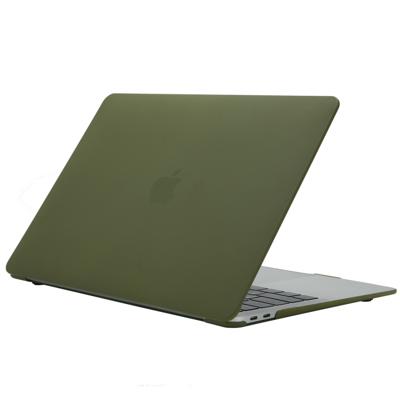 Crème stijl laptop plastic beschermende case voor MacBook Pro 15 4 inch (2019) (groen)