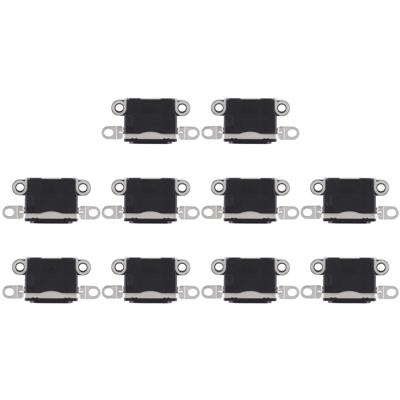 10 STKS Oplaadpoort aansluiting voor iPhone 5/5S (zwart)