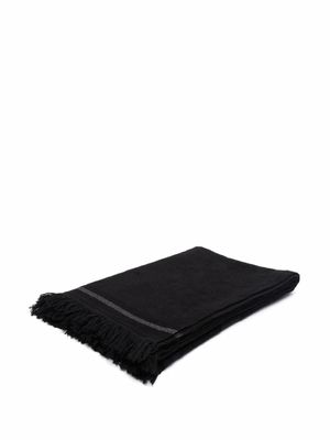 CHANEL Pre-Owned serviette de plage à logo CC (2018) - Noir