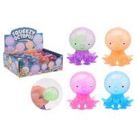 Johntoy octopus stressbal met zuignappen