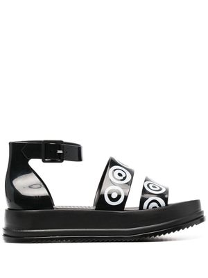 10 CORSO COMO sandales à logo imprimé - Noir