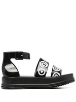 10 CORSO COMO sandales à logo imprimé - Noir