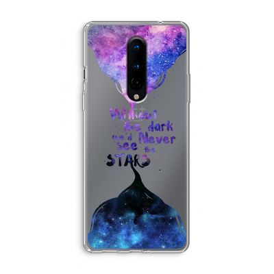 Stars quote: OnePlus 8 Transparant Hoesje