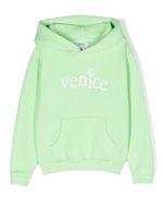 ERL KIDS hoodie à logo imprimé - Vert