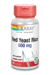 Solaray Rode gist rijst 600mg (45 vega caps)