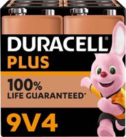 Duracell Plus 9V batterijen (4)
