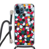 Colored Giraffe: iPhone 12 Pro Max Transparant Hoesje met koord