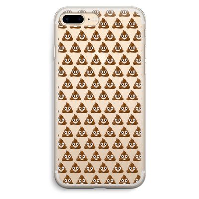Poop emoji: iPhone 7 Plus Transparant Hoesje