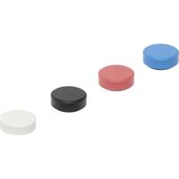 Maul Magneet MAULpro Recycling (Ø x h) 29 mm x 11 mm rond Diverse kleuren, Wit, Rood, Blauw, Zwart 20 stuk(s) 6177399