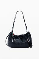 Middelgrote tas met charms - BLACK - U