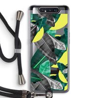 Fantasie jungle: Samsung Galaxy A80 Transparant Hoesje met koord