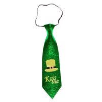 St Patricks Day stropdas Kiss Me voor volwassenen