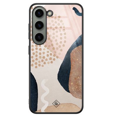 Samsung Galaxy S23 glazen hardcase - Abstract dots
