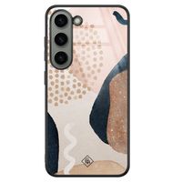 Samsung Galaxy S23 glazen hardcase - Abstract dots