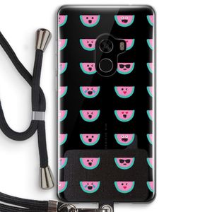 Smiley watermeloenprint: Xiaomi Mi Mix 2 Transparant Hoesje met koord