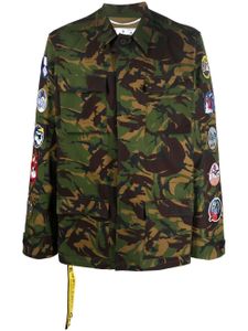 Off-White veste militaire à motif camouflage - Vert