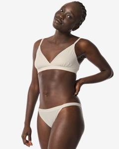 HEMA Damesstring Micro Creme (creme)