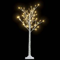 vidaXL Kerstboom wilg met 120 warmwitte LED's binnen en buiten 1,2 m - thumbnail