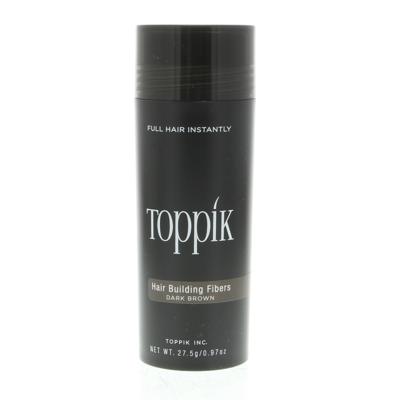 Toppik Poeder Fibers Hair Building Fibers Powder Dark Brown 27gr | Voor Dunner Wordend Haar