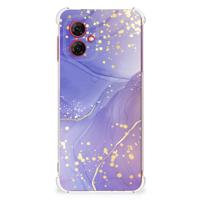 Back Cover voor Motorola Moto G55 Watercolor Paars