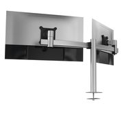 Durable monitor tafelbeugel - Zilver - 2 schermen - volledig verstelbaar - met bevestigingsschroef - thumbnail
