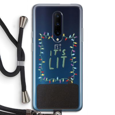 It's Lit: OnePlus 7 Pro Transparant Hoesje met koord