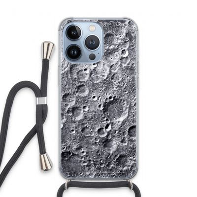 Maanlandschap: iPhone 13 Pro Transparant Hoesje met koord