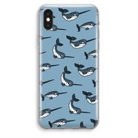 Narwhal: iPhone XS Max Transparant Hoesje