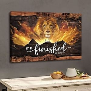 christelijke muurkunst canvas jezus leeuw pasen prints en posters foto's decoratieve stof schilderij voor woonkamer foto's geen frame miniinthebox