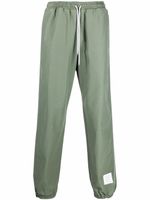 Thom Browne pantalon de jogging à patch logo - Vert - thumbnail