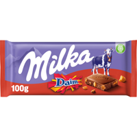 Milka Chocoladereep Daim 100 g bij Jumbo