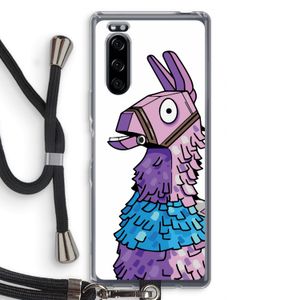 Lama: Sony Xperia 5 Transparant Hoesje met koord