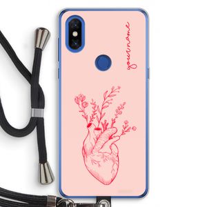 Blooming Heart: Xiaomi Mi Mix 3 Transparant Hoesje met koord