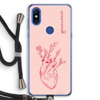 Blooming Heart: Xiaomi Mi Mix 3 Transparant Hoesje met koord