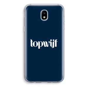 Topwijf Navy: Samsung Galaxy J5 (2017) Transparant Hoesje
