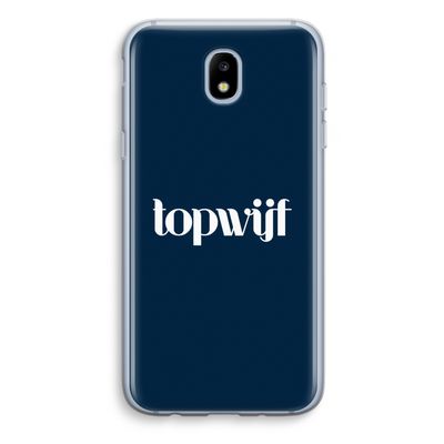 Topwijf Navy: Samsung Galaxy J5 (2017) Transparant Hoesje