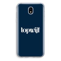 Topwijf Navy: Samsung Galaxy J5 (2017) Transparant Hoesje