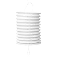 Globos Papieren lantaarn wit, 16cm