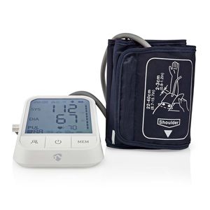 Nedis SmartLife Bloeddrukmeter | Arm | Bluetooth® | LCD-Scherm | 22 - 42 cm | Aanduiding van stil houden / Detectie van onregelmatige hartslag /