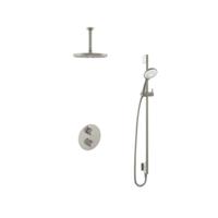 Hotbath Buddy - Inbouw Regendoucheset - Thermostatisch - Plafondbuis 15 cm - Hoofddouche 250 mm - Ronde Handdouche 3 Standen - Glijstang 900 mm - met 2-Weg Stop-Omstel - Waterbesparend - V02