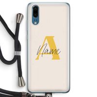 Amber Script: Huawei P20 Transparant Hoesje met koord