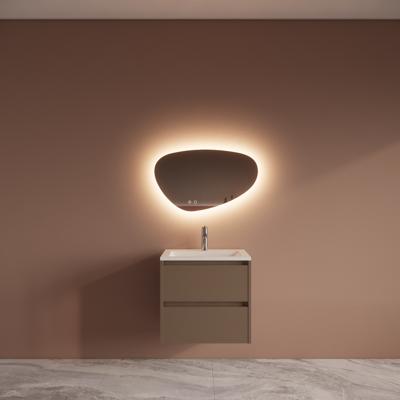 Badmeubelset BWS Riga Met Asia Wastafel Wit 60 cm Latte Boss & Wessing