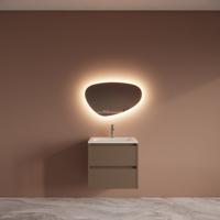 Badmeubelset BWS Riga Met Asia Wastafel Wit 60 cm Latte Boss & Wessing