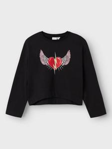 Name it zomer sweater meisjes - zwart - Nkfrositta