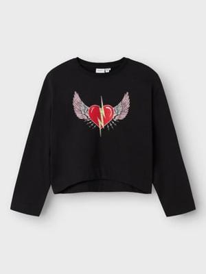 Name it zomer sweater meisjes - zwart - Nkfrositta
